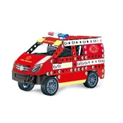 Alltoys Kovinski komplet za sestavljanje gasilskega vozila, 314 delov