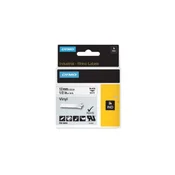 Dymo Rhino fleksibilen vinilni trak 12 mm bel/črn