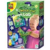 SES Creative Slime - lab - Glow in the dark slijm - Maak je eigen slijm in ziplock zakje – Met glitters - Goed uitwasbaar - Veilig voor kinderen – Experimenteerdozen Mulj