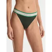 Calvin Klein Swimwear Bikini hlačke  zelena / temno zelena / svetlo lila / bela
