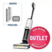 TINECO bežicni usisavac i parni cistac FLOOR ONE S7 Steam (iLoop™ senzor, HyperSteam™ 140°C), bijeli
