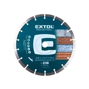 Extol Industrial Diamantno segmentno rezalno rezilo Grab Cut, 230x22,2 mm, suho rezanje, 8703035