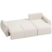 Homestar Sofa postelja z obojestransko ležalno garnituro 250x140x90 cm krem bela