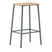 Zeleni barski stoli v kompletu 2 ks (višina sedeža 65 cm) Abba – Marckeric