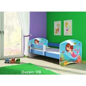 Deciji krevet ACMA II 160x80 + dusek 6 cm BLUE9