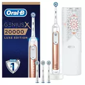 ORAL-B električna zobna ščetka Geniusx20000 Rose Gold Sensitive Luxe edition
