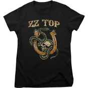 ZZ Top Rattlesnake Black S Ženske Majica