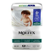 Moltex Pure & Nature ECO Baby hlačne vložke, S6, 18 kos