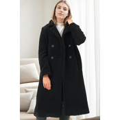 Z6775 DEWBERRY WOMENS COAT-BLACK-1