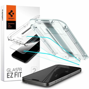 Spigen Glass tR EZ Fit 2 Pack, transparency - iPhone 15 Pro (AGL06892)