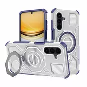 Hibridni ovitek Carbon Shield Pro za Samsung Galaxy A37 - blue transparent