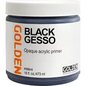 Golden Artist Colors Black Gesso Srednje 473 ml 1 kos