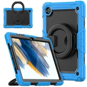 Ohišje za Samsung Galaxy Tab A8 10,5 z vrtljivim stojalom modro