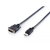 DisplayPort DVI-D transformator Crno 2m 119336
