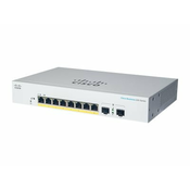 CBS220 Smart 8-port GE, Full PoE, Ext PS, 2x1G SFP