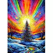 Enjoy - Puzzle Praznovanje božičnega drevesa - 1 000 kosov