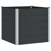 Povišena vrtna gredica Crna 100 x 100 x 91 cm