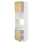 METOD Visoka omara za vgrad gspd aparate, bela/Forsbacka hrast, 60x60x220 cm