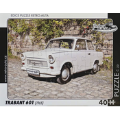 RETRO-AUTA Puzzle št. 23 Trabant 601 (1965) 40 kosov