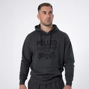 Polleo Mens Ares Terry Regular Hoodie, Grey - S