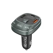 Vention Vention avtomobilski polnilnik 3xUSB (C+A+A) s FM oddajnikom, 30W, črn