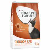 Concept for Life Outdoor Cats - izboljšana receptura! - Kot dopolnilo: 12x85 g Concept for Life All Cats v želeju