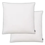 Vidaxl Vzglavnik 2 kosa s polnilom iz puha/perja 80x80 cm bele barve