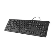 Tastatura Hama KC200, USB, Žicna, Crna