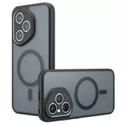 Hibridni ovitek PureFrost MagSafe za Honor 400 - black