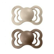 BIBS Supreme Natural Rubber Size 2: 6+ months duda Vanilla / Dark Oak 2 kos