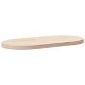 Vidaxl Mizna plošča 70x35x2,5 cm masivni les borovine ovalna