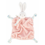 Plišani zečić mazilica Plume Doudou Rabbit Powder Pink Kaloo ružičasti 20 cm u poklon kutiji za bebe od 0 mjes