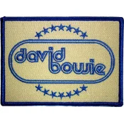 David Bowie Oval and Stars Našitek za šivanje