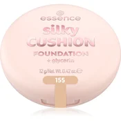 essence silky CUSHION FOUNDATION tekoči puder v gobici s srednjo prekrivnostjo odtenek 155 12 g