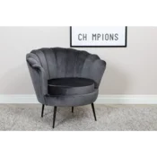 Venture Design Enosed Calais 77x76x83 cm temno siva