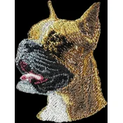 shumee Boksar, Boksar I - našitek v obliki psa, vezeni našitek, edinstvena dekoracija nahrbtnika znamke Art-Dog