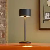 Sigor LED namizna svetilka na baterije Veluna, črna, komplet 3 kosov, 25 cm, IP44 - Dnevna soba/jedilnica - Sodobni - Aluminij