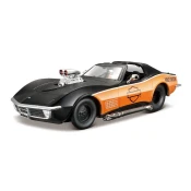 Maisto - Harley-Davidson Custom, 1970 Chevrolet Corvette, 1:24