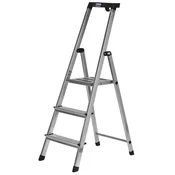 KRE Krause Safety Folding ladder silver