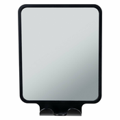 Kozmetično ogledalo z obešalnikom 14x19.5 cm Quadro Black – Wenko