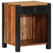 Nocni ormar Smeda 40 x 35 x 50 cm Cvrsto drvo akacije