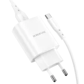 Komplet stenski polnilnik Borofone BN1 z USB-C kablom