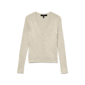 Vero Moda Pletena jopica Silje 10340553 Bež Regular Fit