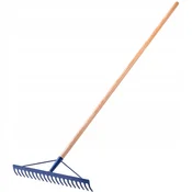 KADAX Kovinske grablje za listje, travo in kamenje, širina 51 cm, dolžina 155 cm, z ergonomski ročajem