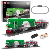 slomart LEAN TOYS Gradbeni bloki, vlak s cisterno, RC, 1090 el.