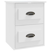 MAISON CHIC Stenska Nočna omarica - Nočna miza bela 41,5x36x53 cm, (21687521)