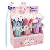 Gel pisalo JUNIOR Sweet Rabbit 0,5 mm - modro polnilo (mešanica/cena 1 kos)