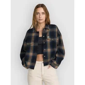 RVCA Bonito Boxy Flannel Shirt black
