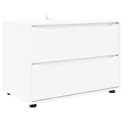 Vidaxl Omarica za shranjevanje Bela 80 x 48 x 57 cm Konstruiran les