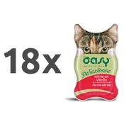 Oasy Delicatesse Adult teletina, paté v posodici - 85 g 18 x 85 g